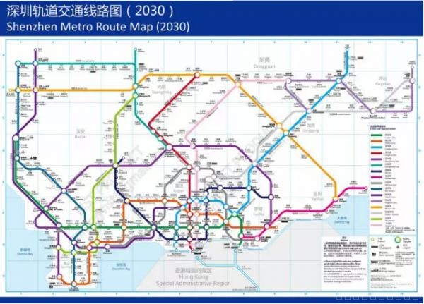 深圳地铁额新线路图高清版2030年（深圳地铁规划图2030）(2)